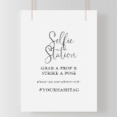 Calligrafy Liebe Extravagant Script Selfie Station Poster
