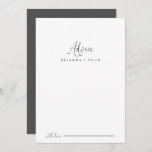 Calligrafy Liebe Extravagant Script Wedding Advice Hinweiskarte<br><div class="desc">Diese Kalligraphie-Liebe extravagante Skript Hochzeitsratenkarte ist ideal für eine moderne Hochzeit. Das einfache und elegante Design zeichnet sich durch klassische und extravagante Schriftzeichen in Schwarz und Weiß aus. Diese Karten sind ideal für Hochzeiten, Brautparty, Babydusche, Graduiertenfest u.v.m. Personalisieren Sie die Karten mit den Namen der Braut und Bräutigam, den Eltern,...</div>