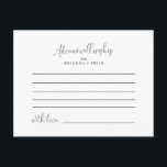 Calligrafy Liebe Extravagant Script Wedding Advice Postkarte<br><div class="desc">Diese Kalligraphie-Liebe extravagante Skript Hochzeitsratenkarte ist ideal für eine moderne Hochzeit. Das einfache und elegante Design zeichnet sich durch klassische und extravagante Schriftzeichen in Schwarz und Weiß aus. Diese Karten sind ideal für Hochzeiten, Brautparty, Babydusche, Graduiertenfest u.v.m. Personalisieren Sie die Karten mit den Namen der Braut und Bräutigam, den Eltern,...</div>