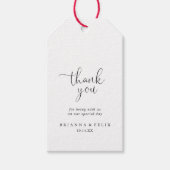 Calligrafy Liebe Extravagant Script Wedding Vielen Geschenkanhänger (Vorderseite)