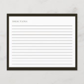 Calligrafy Recipe Brautparty Enclosure Card (Rückseite)