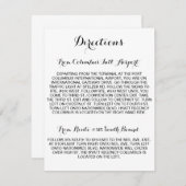 Calligrafy Script Directors Card Begleitkarte (Vorne/Hinten)