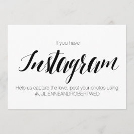 Calligrafy Style "Instagram Hashtag" Hochzeitszeic