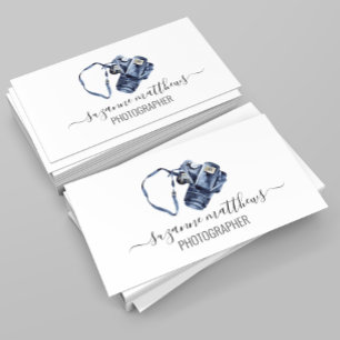 Calligrafy Watercolor Fotografy Visitenkarte