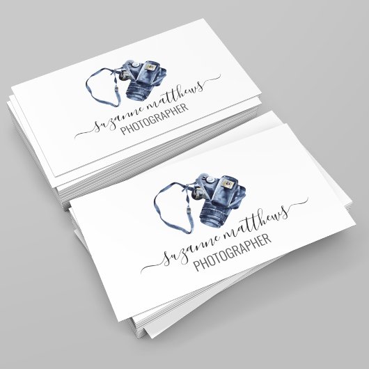 Calligrafy Watercolor Fotografy Visitenkarte