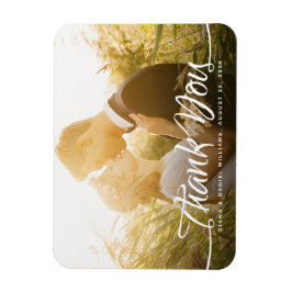 Calligrafy Wedding danke Ihnen Custom Foto Magnet