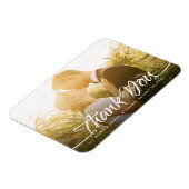 Calligrafy Wedding danke Ihnen Custom Foto Magnet (Linke Seite)