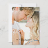 Calligrafy Wedding Save the Date Card Ankündigung (Rückseite)