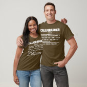 Calligraph Noun Definition Calligraphy Lover T-Shirt (Unisex)