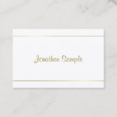 Calligraphed Entwurfs-Goldskript-bezauberndes Visitenkarte (Vorderseite)