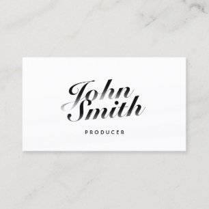 Calligraphic Producer Business Card Visitenkarte