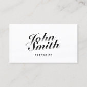 Calligraphic Tattoo Art Business Card Visitenkarte (Vorderseite)