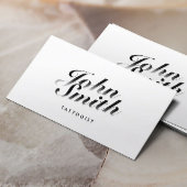 Calligraphic Tattoo Art Business Card Visitenkarte