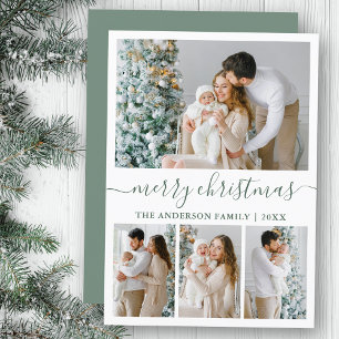 Calligraphie 4 Foto Sage Green Frohe Weihnachten