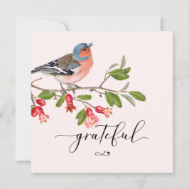 Calligraphie Dankbarkeit Danke Karte