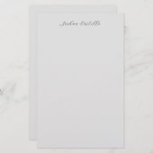 Calligraphie Einfache Berufliche Bezeichnung Briefpapier (Vorne/Hinten)