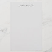 Calligraphie Einfache Berufliche Bezeichnung Briefpapier (Vorderseite)