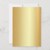 Calligraphie Elegangoldenes Template Script modern Mitteilungskarte (Rückseite)