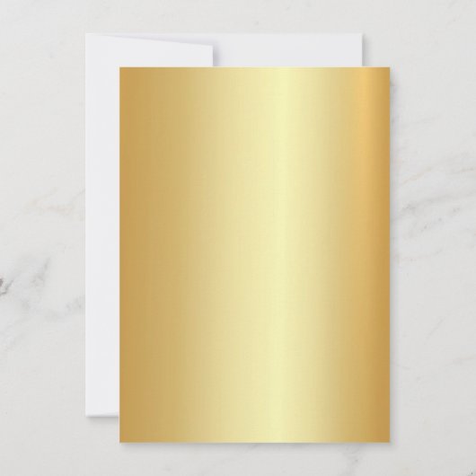 Calligraphie Elegangoldenes Template Script modern Mitteilungskarte (Rückseite)