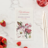 Calligraphie Elegant Begrüßung Serviette (Beispiel)