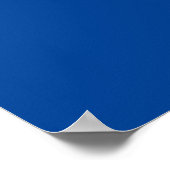 Calligraphie Elegant Rosa Blauer Individuelle Name Poster (Ecke)