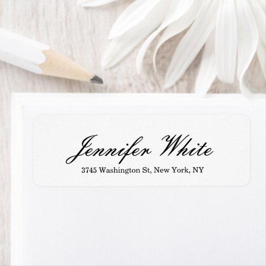 Calligraphie Elegant Schwarz & Weiß Klassisch (Insitu)