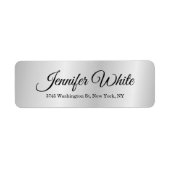 Calligraphie Elegant Silver Gray Bold Retro (Vorne)