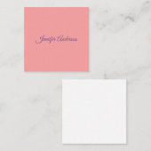 Calligraphie Elegante Pastel Personalisierter Name Begleitkarte (Vorne/Hinten)