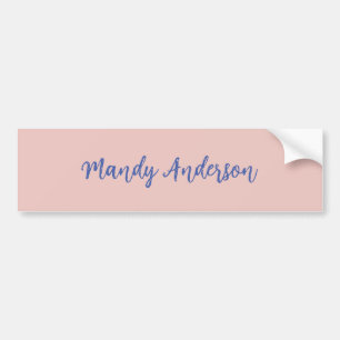 Calligraphie Elegante Rose Gold Schlichter Name Autoaufkleber