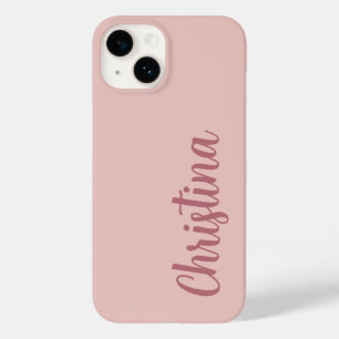 Calligraphie Elegante Rose Gold Schlichter Name Case-Mate iPhone 14 Hülle
