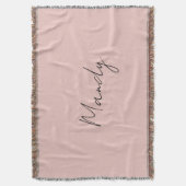 Calligraphie Elegante Rose Gold Schlichter Name Decke (Vorderseite Vertikal)