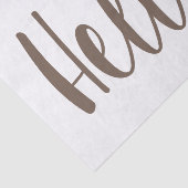 Calligraphie hello boho Federn Gewebe Papier (Ausschnitt)
