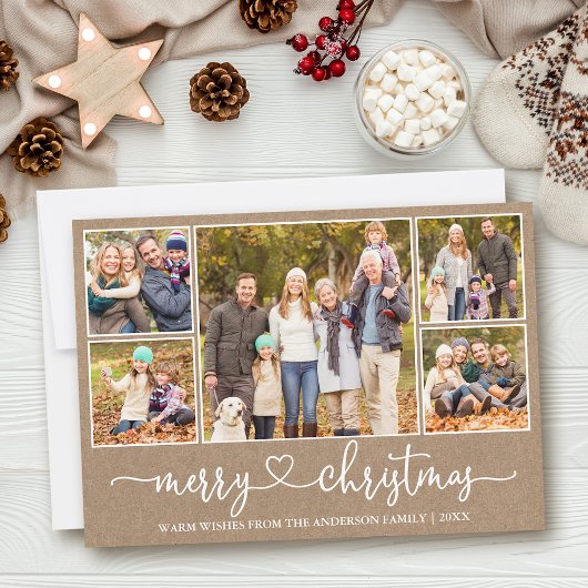 Calligraphie Herz 5 Foto Kraft Frohe Weihnachten