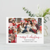 Calligraphie Herz Rote Weihnachten 4 Fotos (Stehend Vorderseite)