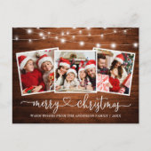 Calligraphie Herz Weihnachtsweihnachtsweihe Postkarte (Vorderseite)