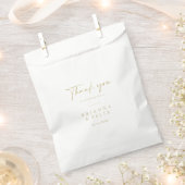 Calligraphie Moderne Elegant Gold Vielen Dank für Geschenktütchen (Ausgeschnitten)