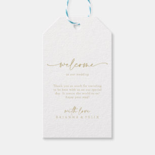 Calligraphie Moderne Elegante Goldene Hochzeit Wil Geschenkanhänger