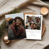 Calligraphie nach Weihnachten-Foto Feiertagskarte