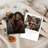 Calligraphie nach Weihnachten-Foto Feiertagskarte