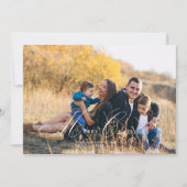 Calligraphie Script Merry Christmas Foto Card Einladung (Vorderseite)