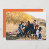 Calligraphie Script Merry Christmas Foto Card Einladung (Vorne/Hinten)