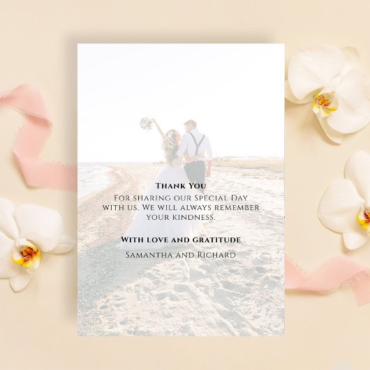 Calligraphie Silver Script Vielen Dank für Ihr Hoc Dankeskarte