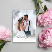 Calligraphie Silver Script Vielen Dank für Ihr Hoc Dankeskarte