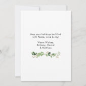 Calligraphie Tinte Aquarellgrün Weihnachten (Rückseite)