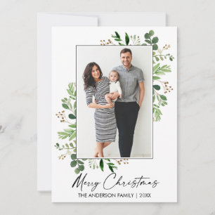 Calligraphie Tinte Aquarellgrün Weihnachten