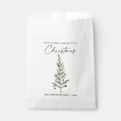 Calligraphie Tinte Script Aquarellfarben Weihnacht Geschenktütchen (Vorderseite)