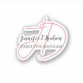 Calligraphie-Trends in klassischer Schriftzeichen- Aufkleber (Vorderseite)