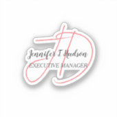 Calligraphie-Trends in klassischer Schriftzeichen- Aufkleber (Vorderseite)