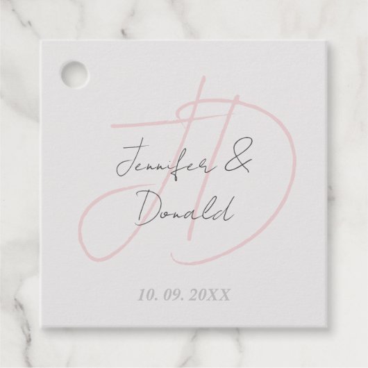 Calligraphie-Trends in klassischer Schriftzeichen- Geschenkanhänger (Vorderseite)