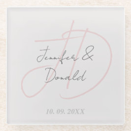 Calligraphie-Trends in klassischer Schriftzeichen- Glasuntersetzer